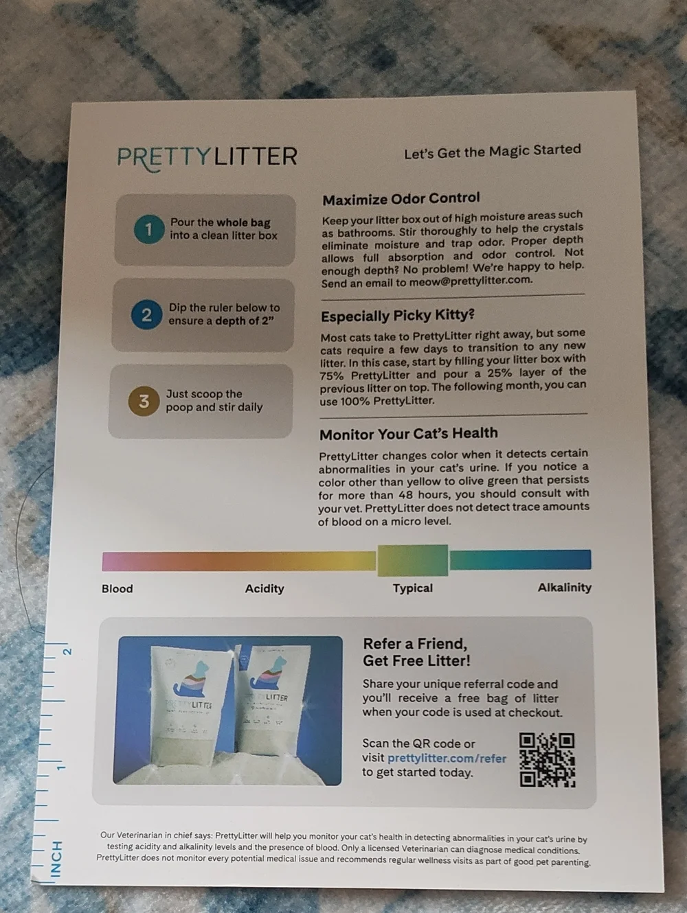PRETTY LITTER HEALTH MONITOR FOR CATS